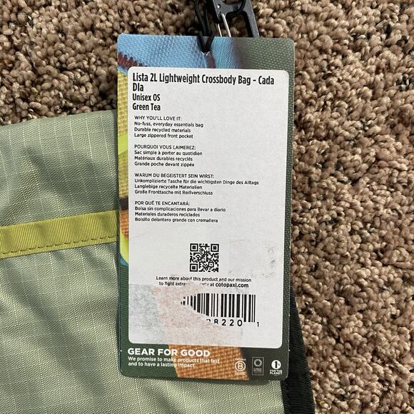 Cotopaxi Lista 2L Lightweight Crossbody Bag Unisex OS NWOT - Picture 5 of 8